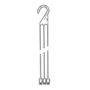 Hanger E10L 19.5 3 Strand Chocolate - 50 per bag - Hangers
